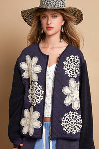 UWT242 - Navy Floral Jacket