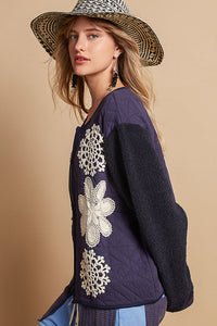 UWT242 - Navy Floral Jacket