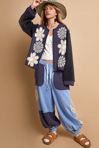 UWT242 - Navy Floral Jacket
