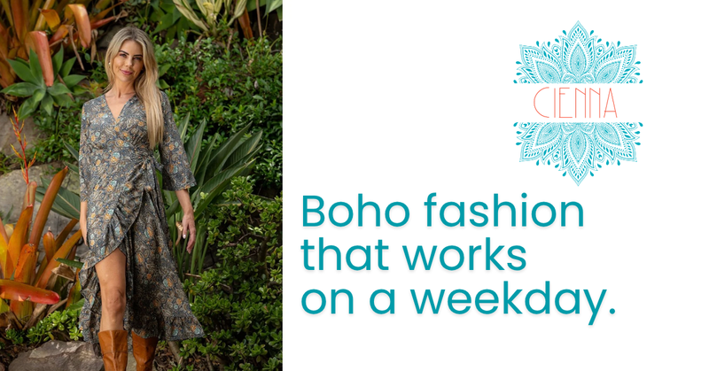 Bohemian fashion after 50 has to work on a weekday