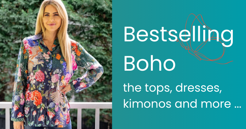 Bestselling boho - the tops, dresses, kimonos and more from Cienna Designs