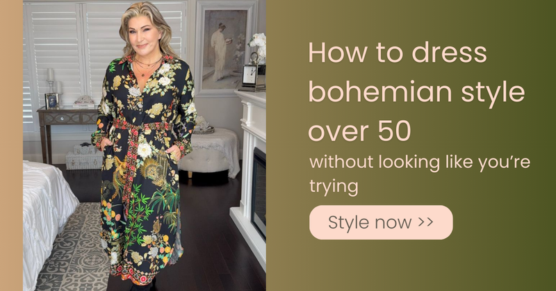 How to dress in the bohemian style for women over 50