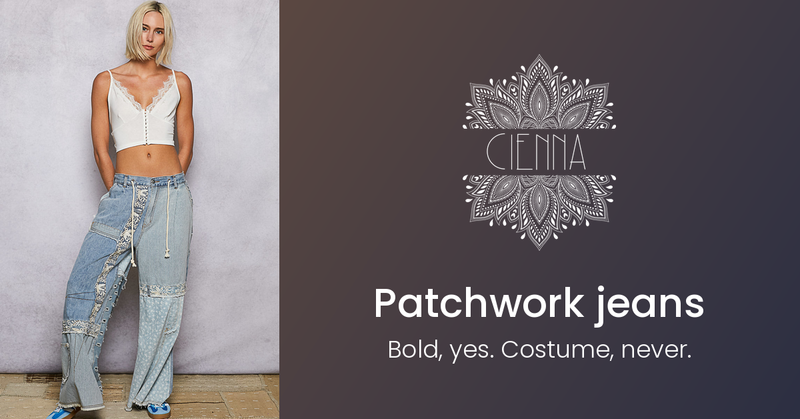 Patchwork jeans: how to wear a bold pair every day