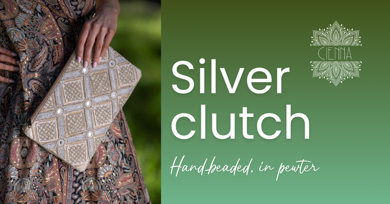 The silver clutch that zips (and why that matters at 11pm)