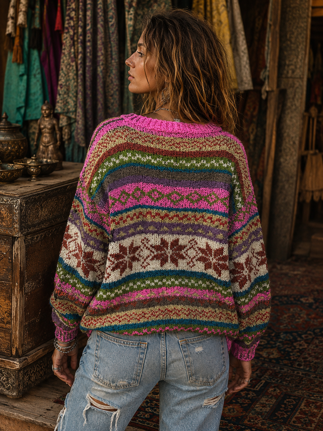 Zermatt Sweater - Hot Pink - Agent Sample
