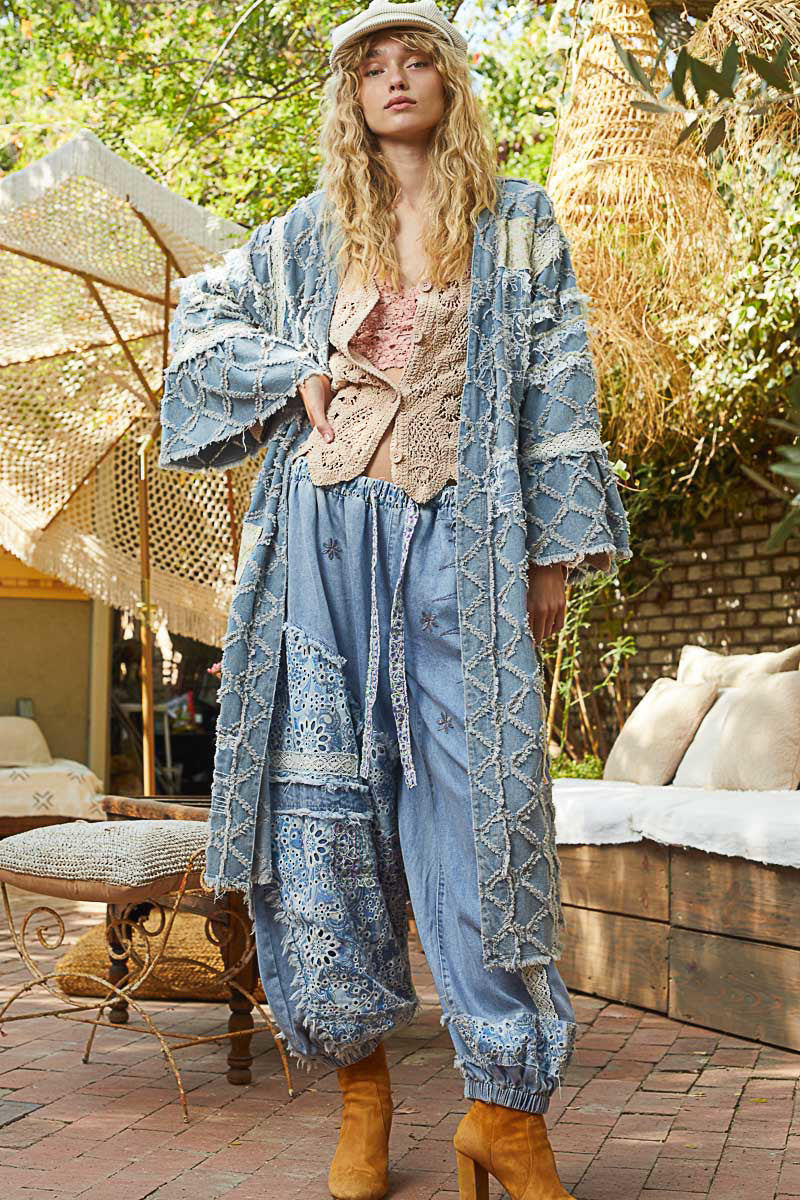 Denim, Lace Vintage Jacket - UWT237