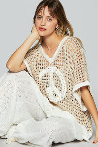UST212 - Crochet Peace Top