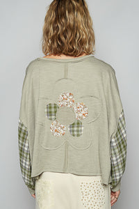 Floral Patch Knit - SMT2457 - Sage