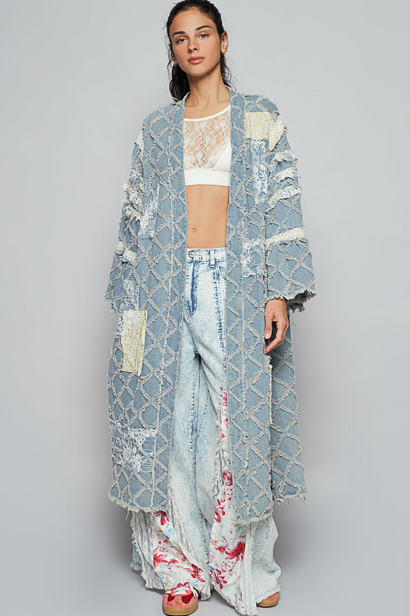Denim, Lace Vintage Jacket - UWT237