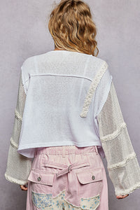 UKT496 - Mesh Top - Off White