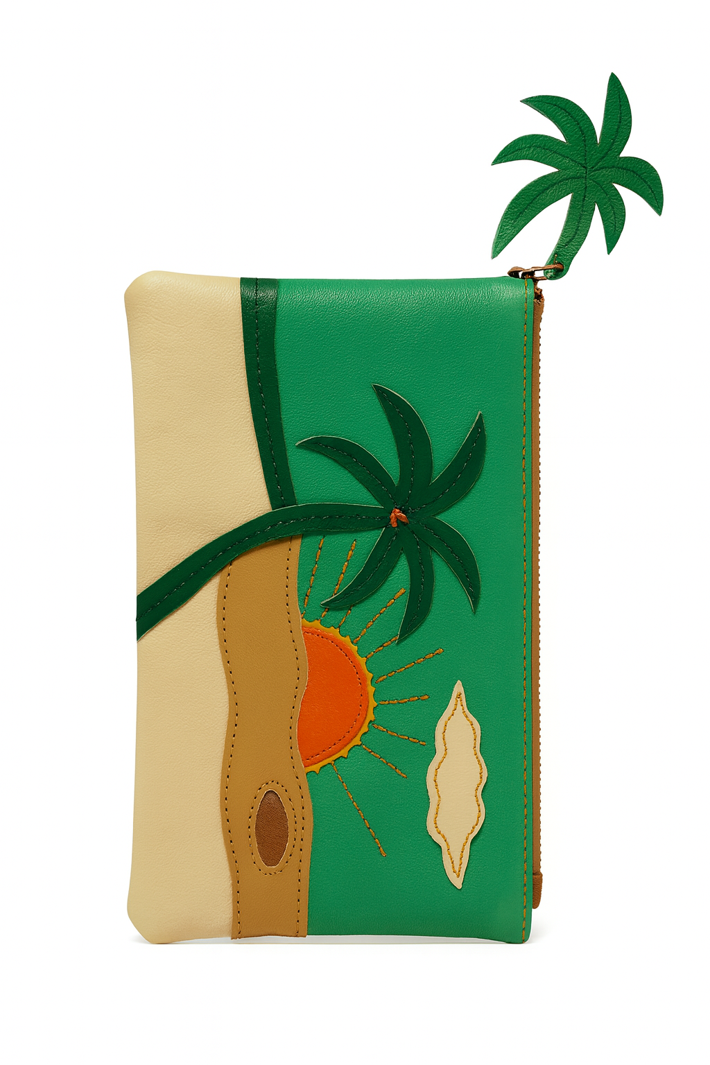 Purse - Leather - Palm, Cactus