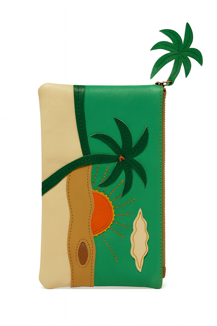 Purse - Leather - Palm, Cactus