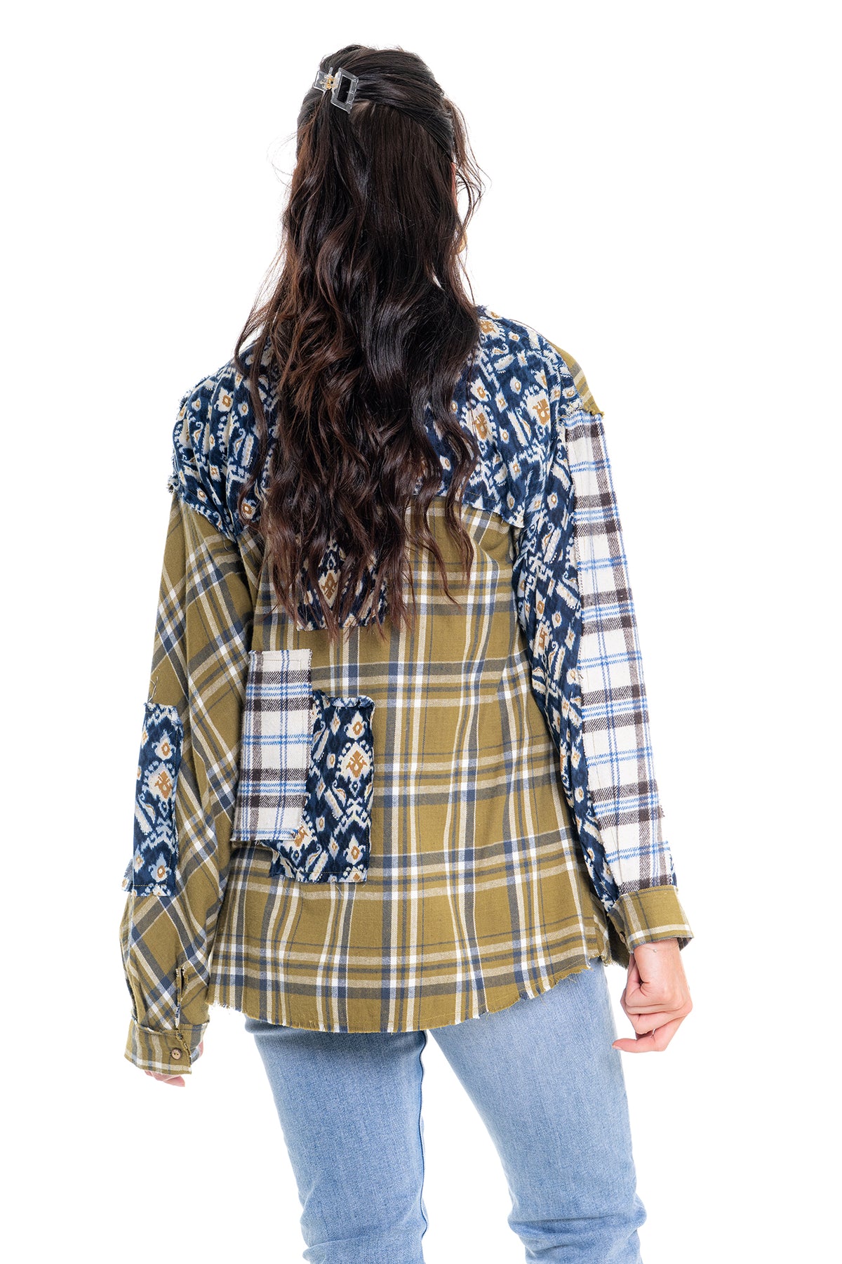 CJ Shirt Patchwork | Green CD-133 (agent samples - Size S/M)