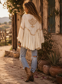 Willow Song Blouse - Ivory - AO40  Agent Sample