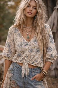 Josie Top - Blue - Sample Sale