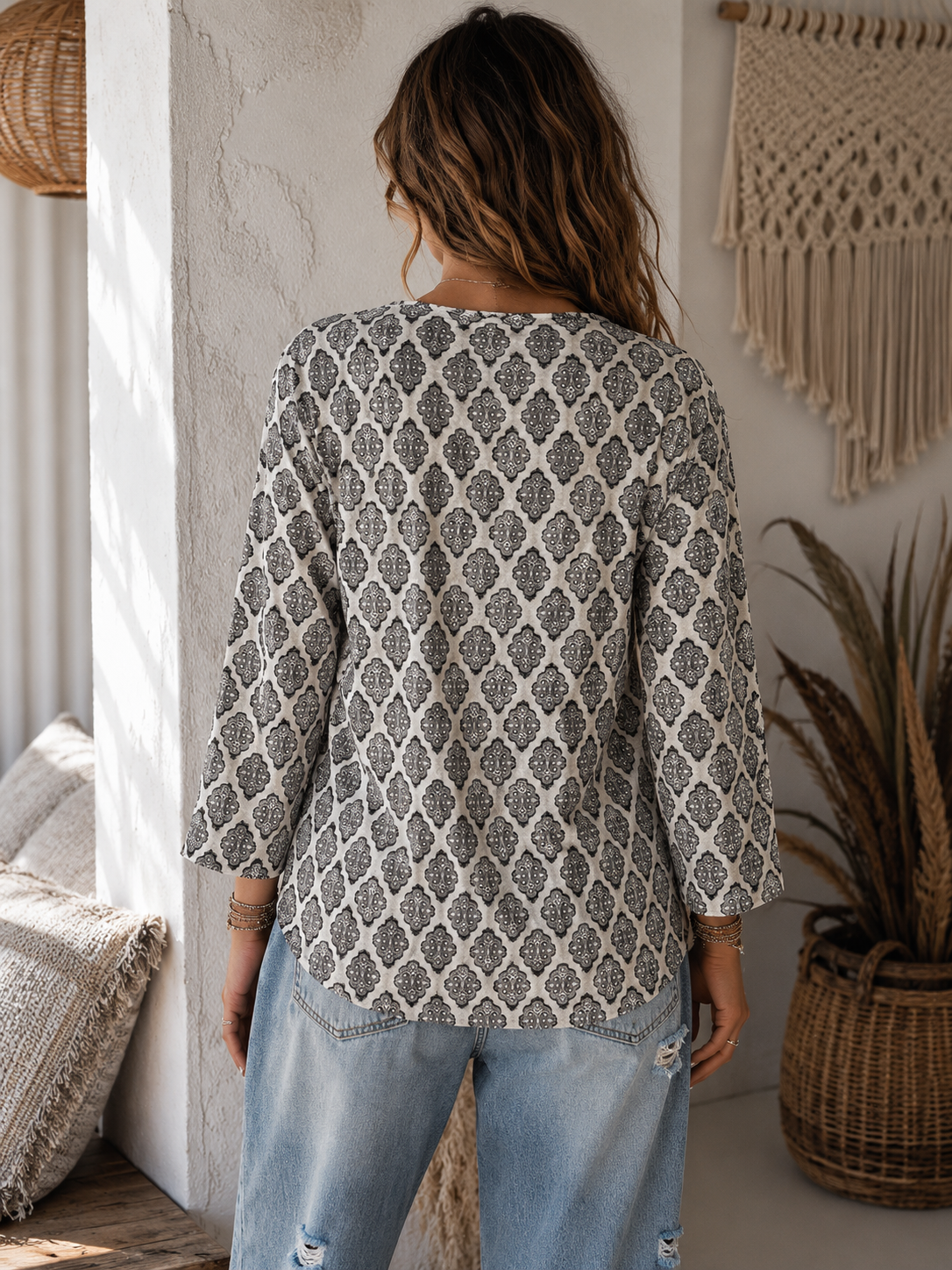 Bella Jacquard top