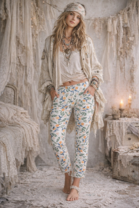 Mandarin Ankle Pants - UP