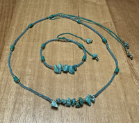 Stone necklace set