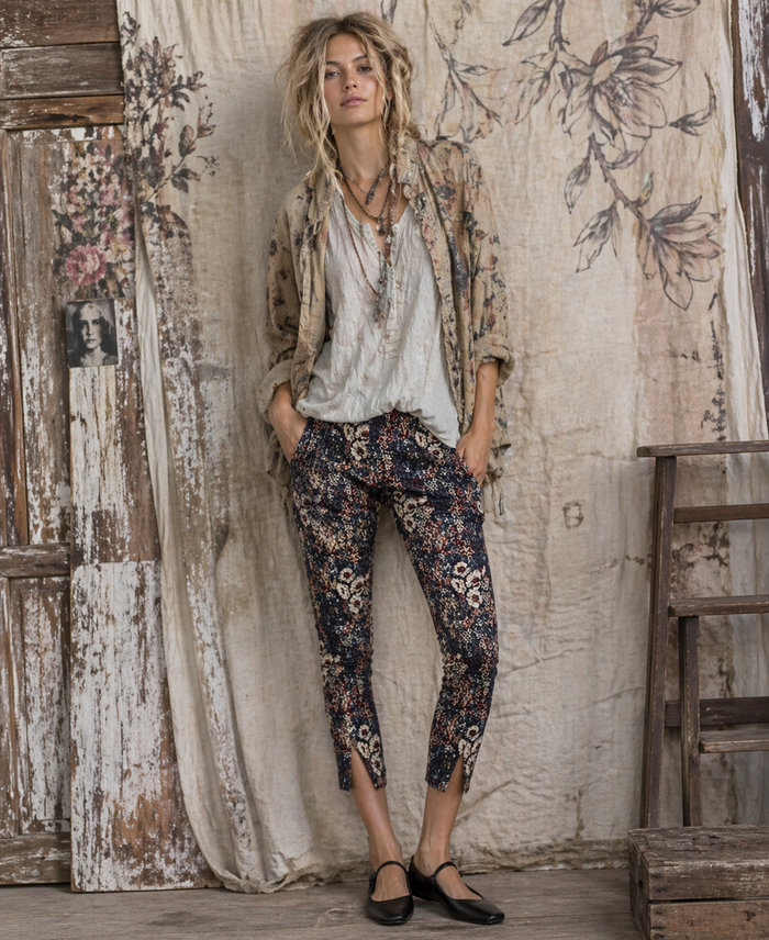 UP Pant - Bouquet Techno Ankle Pants