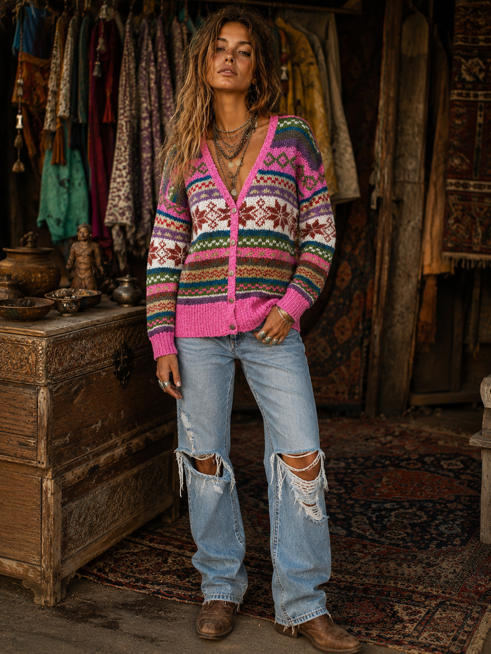 Zermatt Cardi - Hot Pink - Agent Sample