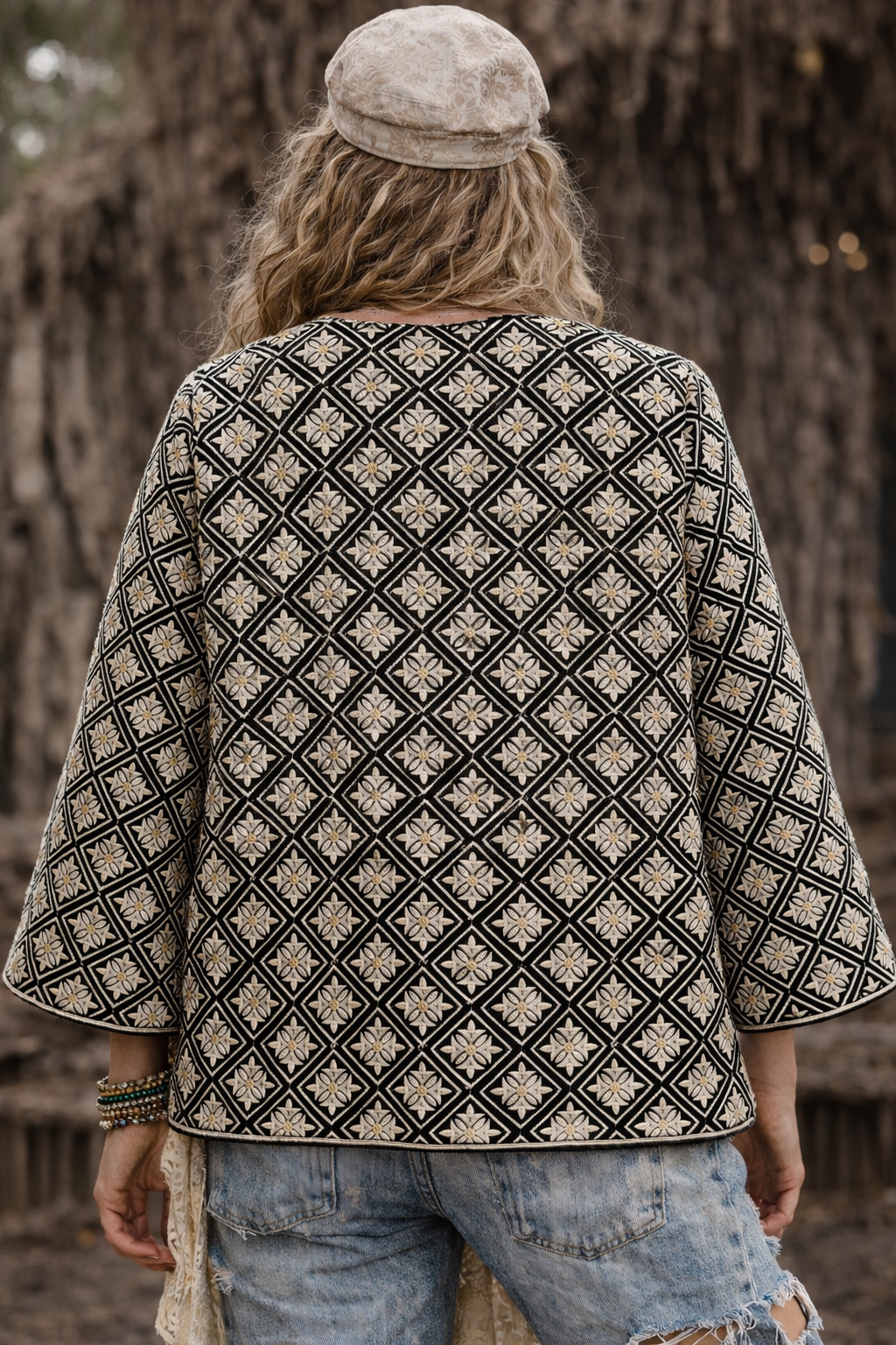 Roxy Silk Jacket- Black