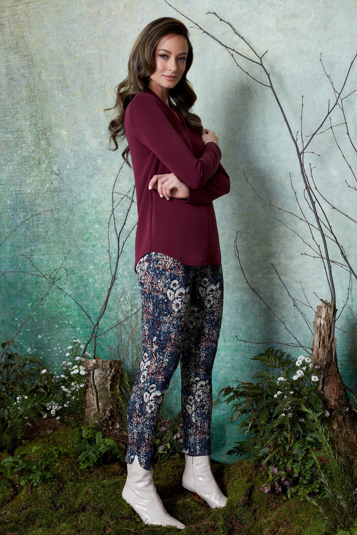 UP Pant - Bouquet Techno Ankle Pants