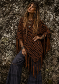 Boho Poncho Or  Beanie