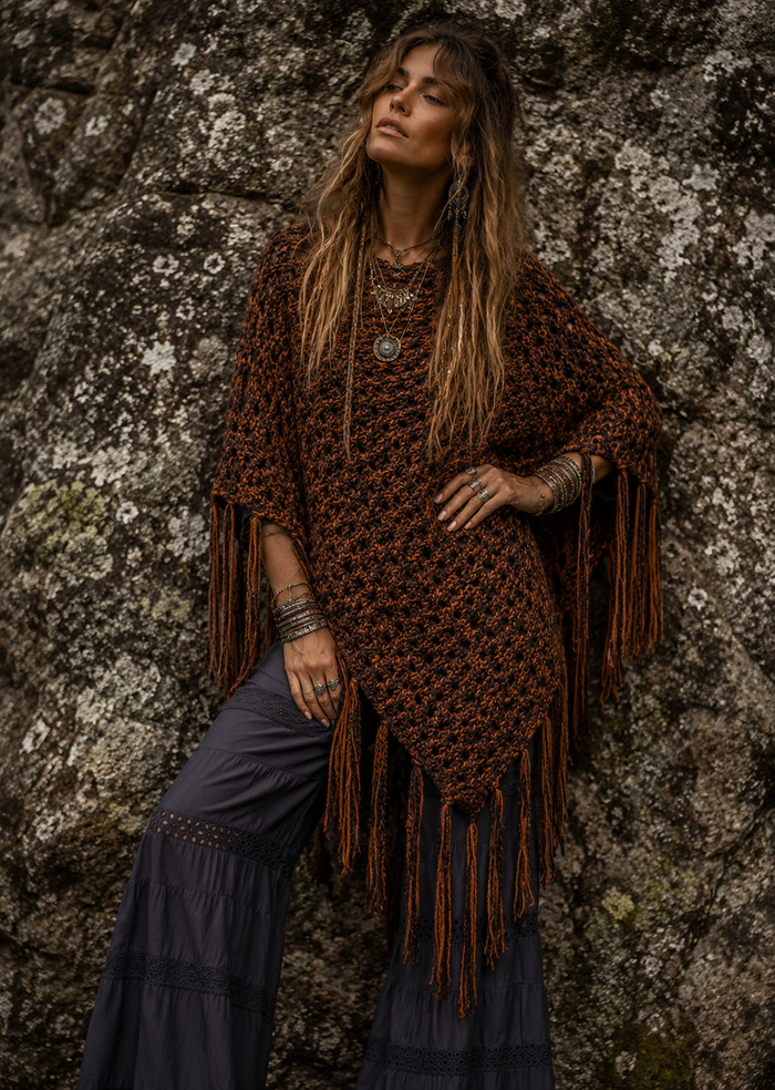 Boho Poncho Or  Beanie