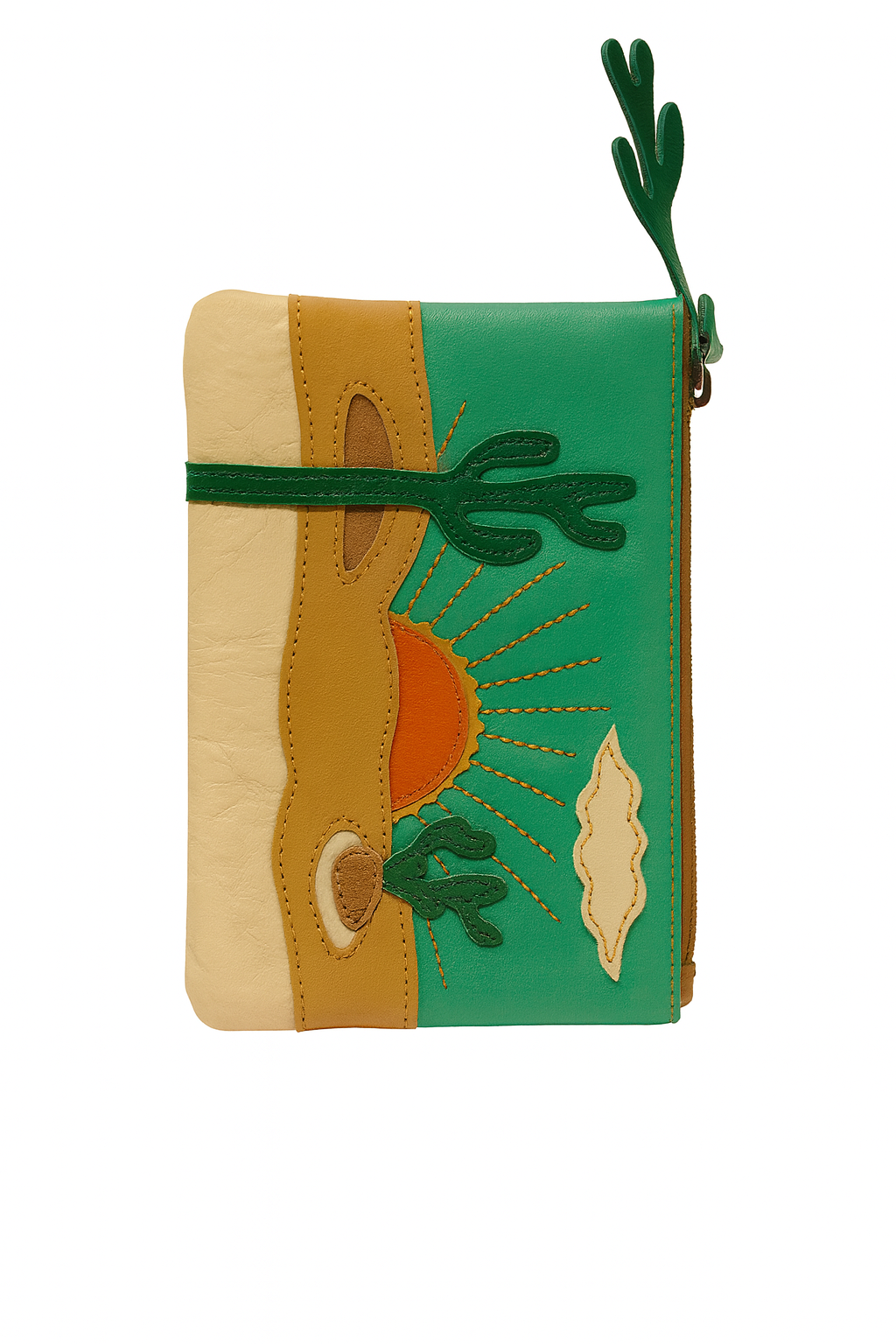 Purse - Leather - Palm, Cactus