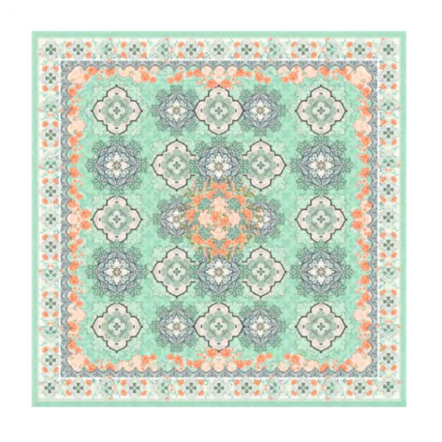 Moroccan mint beach towel