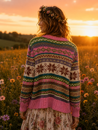 Zermatt Cardi - Hot Pink - Agent Sample