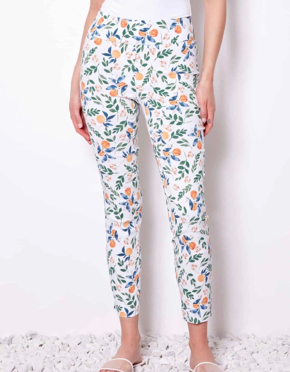 Mandarin Ankle Pants - UP