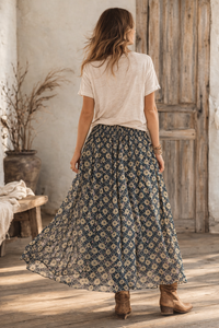 Midight Gold Sheer Skirt - AP30