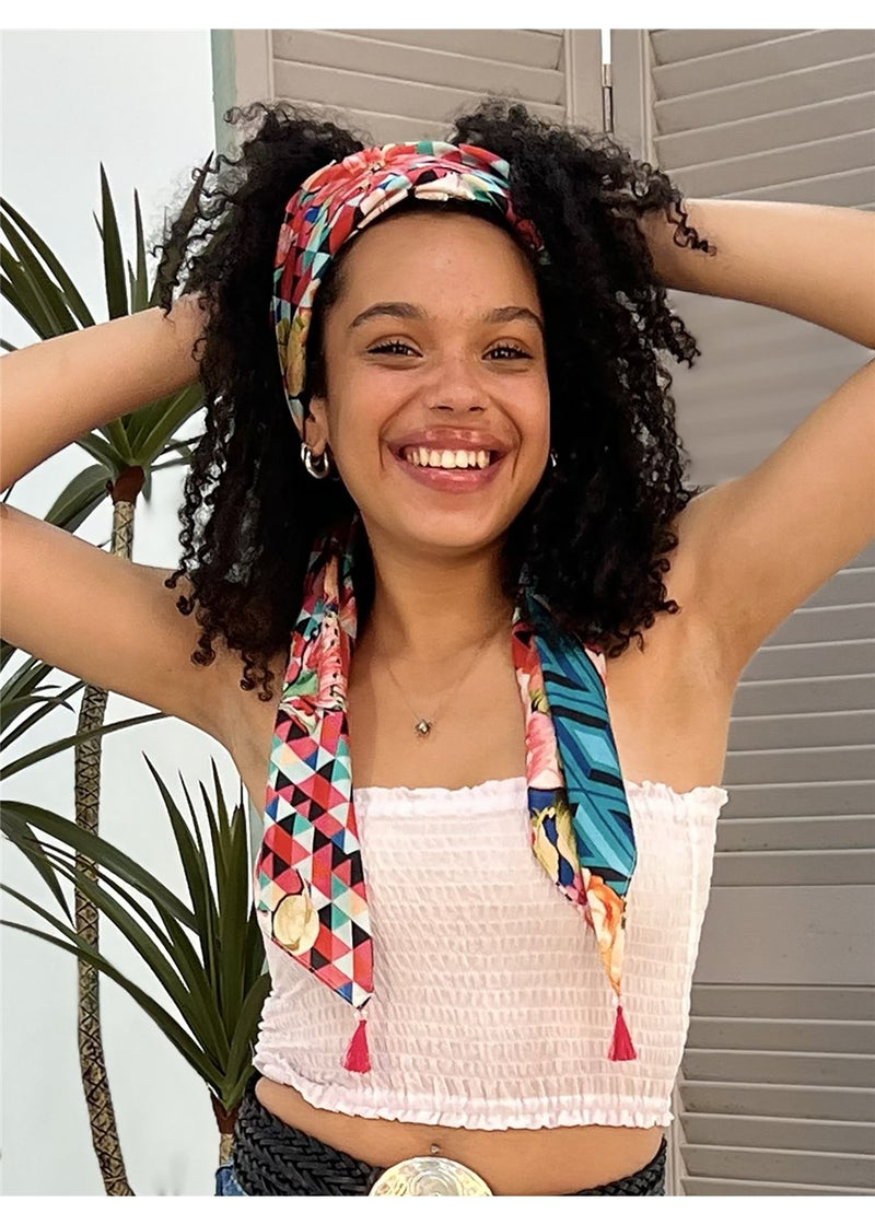 Floral Diamond Scarf