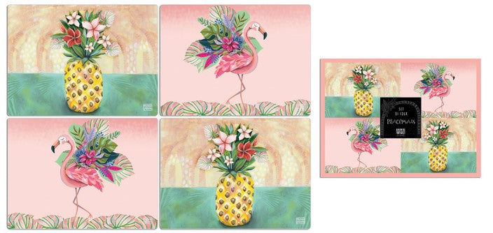 Flamingo Placemats (set 4) - Allen Designs