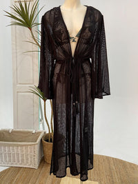 Athena Beach Cover Up -Natural or Black