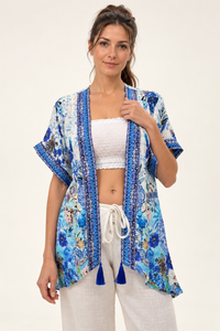 Azure Garden Kimono - Sample Sale