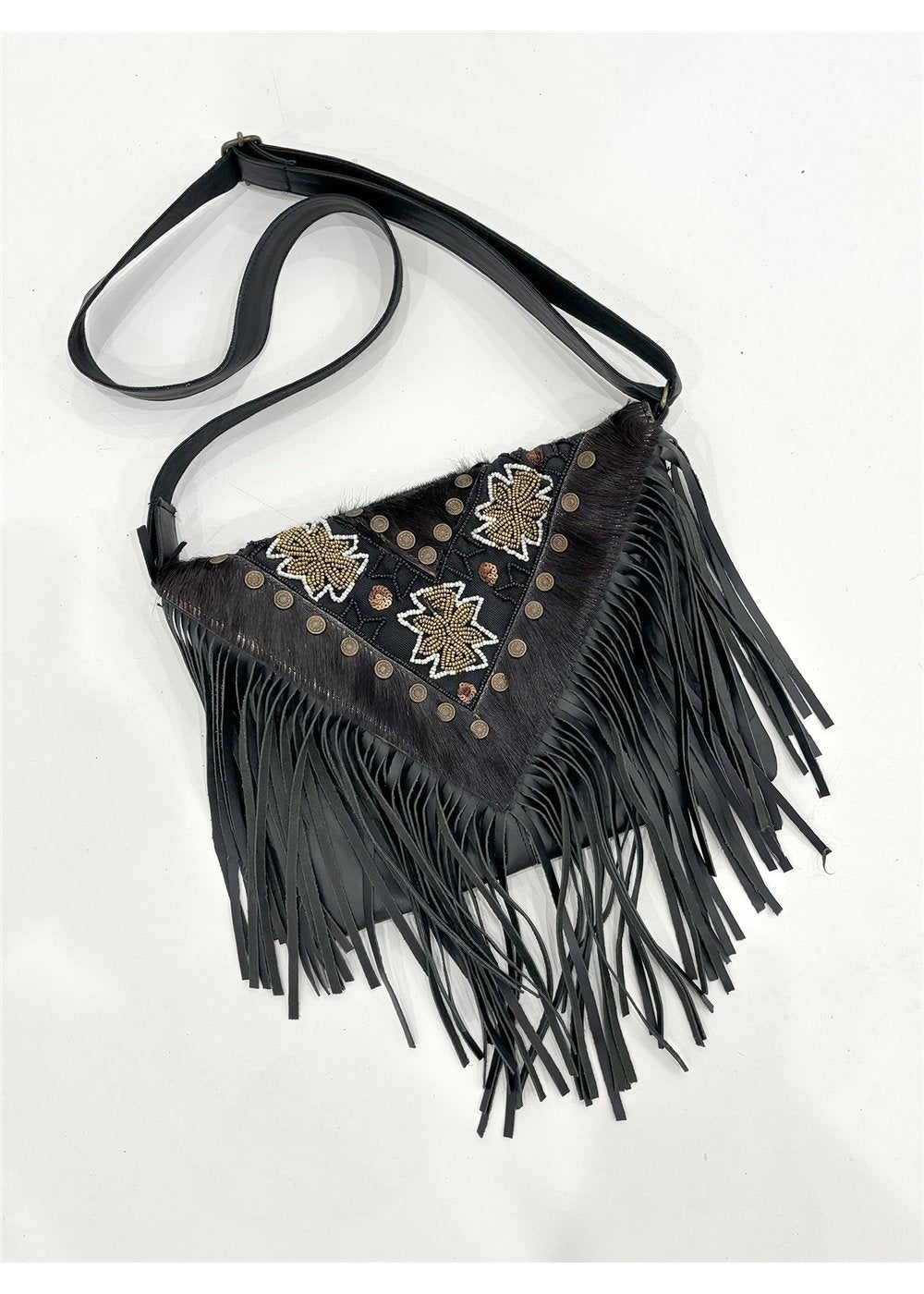 Beaded Fringe Bag - AJ38