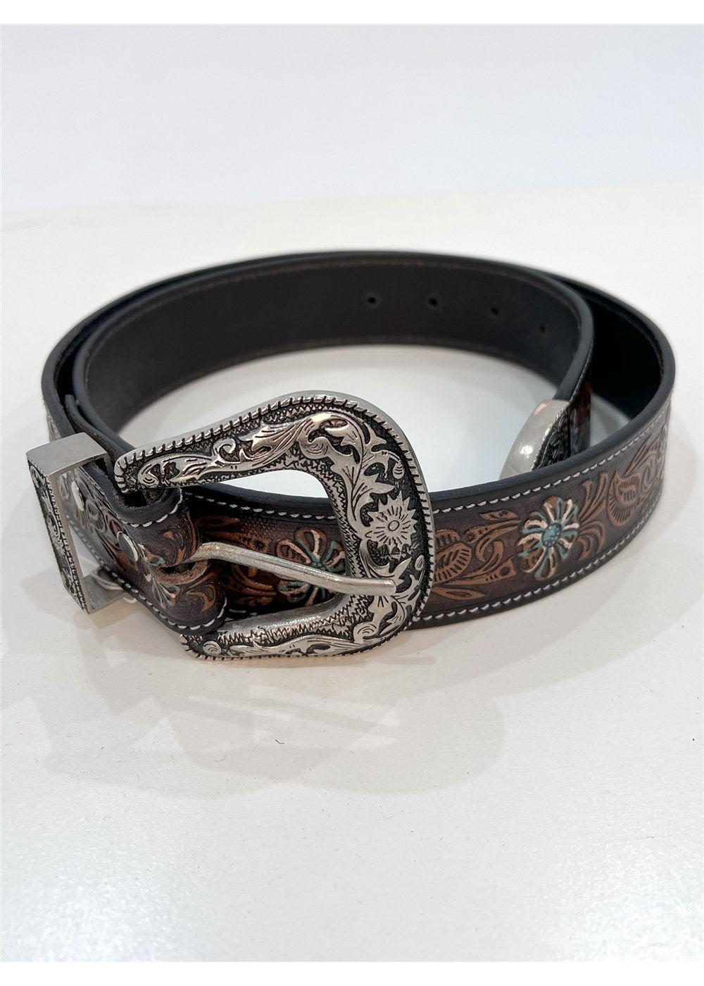 Leather Belt | Turquoise