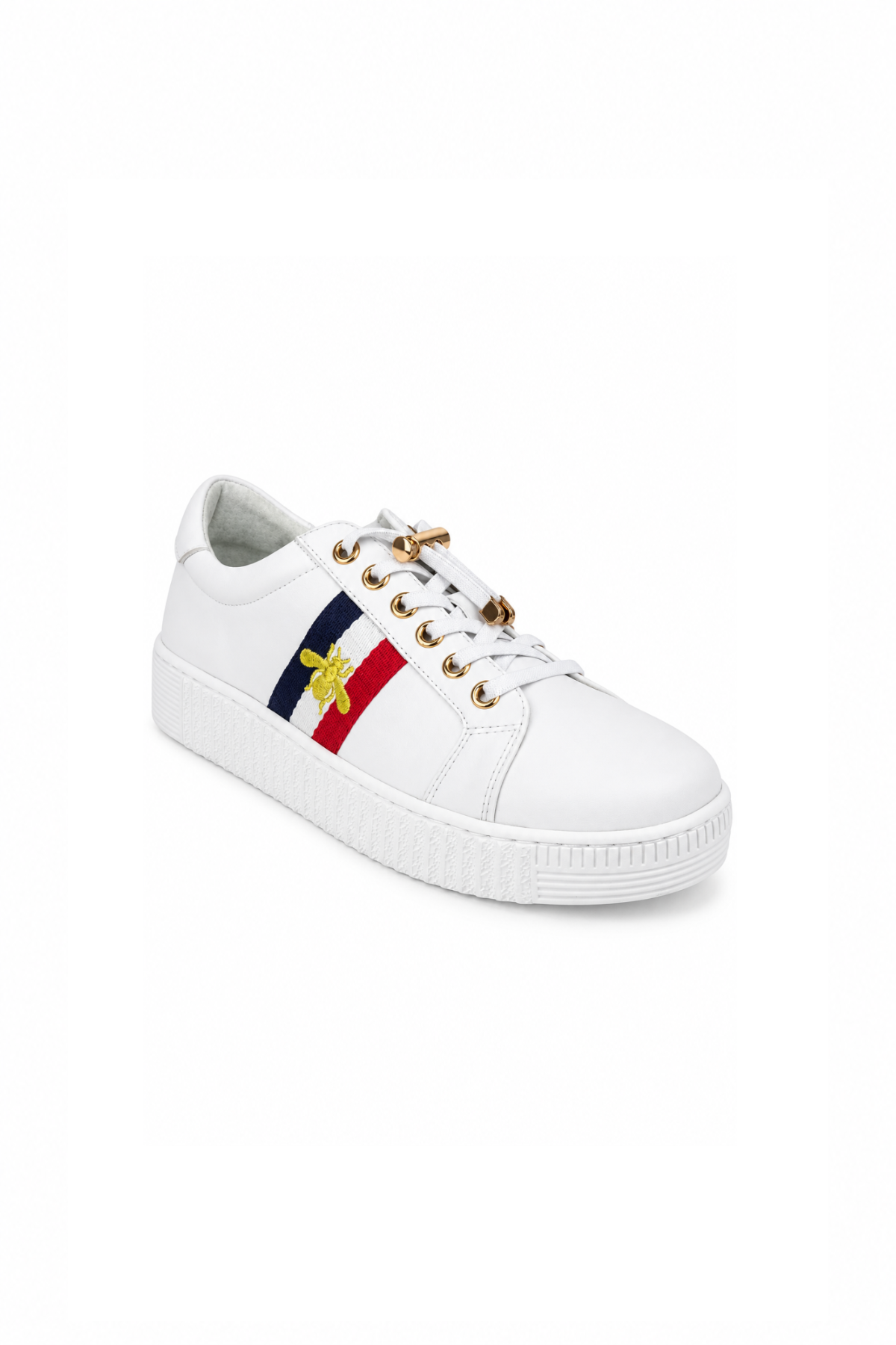Bianca Shoe in white, front view