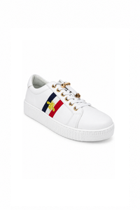 Bianca Shoe in white, front view