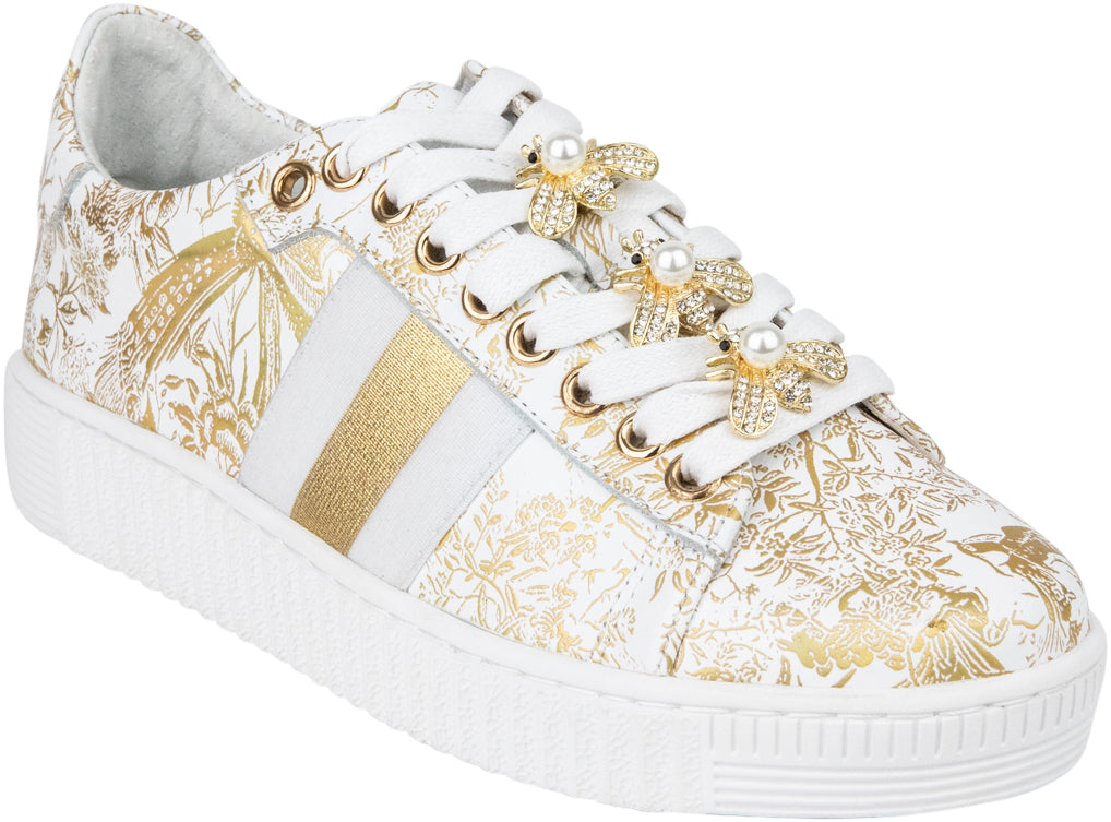 Bee Shoe - White/Gold
