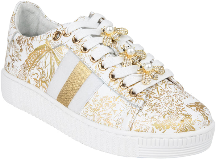 Bee Shoe - White/Gold