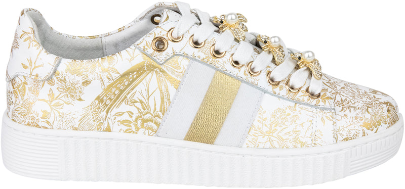 Bee Shoe - White/Gold