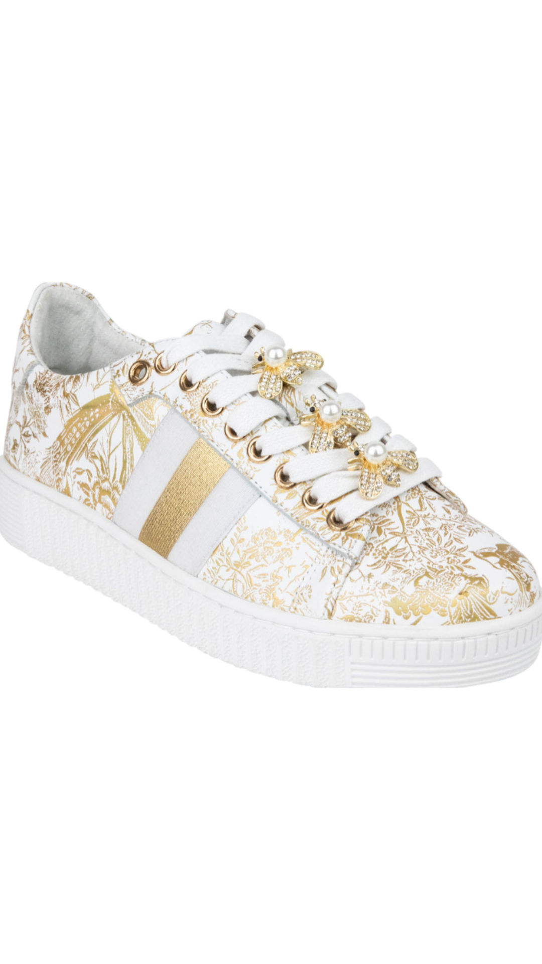 Bee Shoe - White/Gold