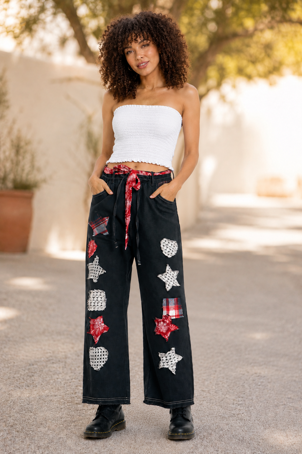 CJ Star Patchwork Jeans | Black