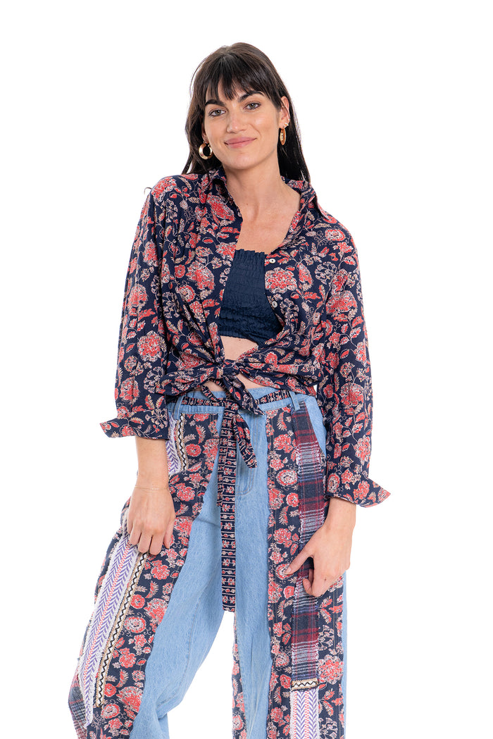 CJ Shirt - Pink Floral | CD160 (agent sample)