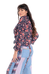 CJ Shirt - Pink Floral | CD160 (agent sample)