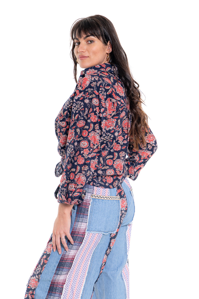 CJ Shirt - Pink Floral | CD160 (agent sample)
