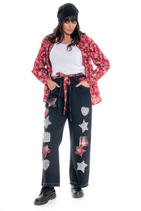 Patchwork Jeans | Black CD-108 (agent samples - Small size)